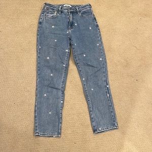 Pacsun Mom Jeans with Daisies Size:26